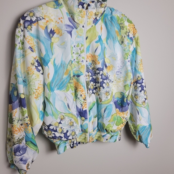 Vintage Floral Jacket Small Full Zip - Picture 2 of 11